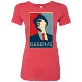 T-Shirts Vintage Red / Small Observe Women's Triblend T-Shirt