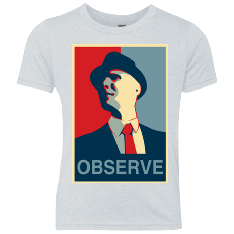 T-Shirts Heather White / YXS Observe Youth Triblend T-Shirt