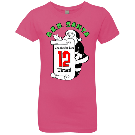 T-Shirts Hot Pink / YXS OCD Santa Girls Premium T-Shirt