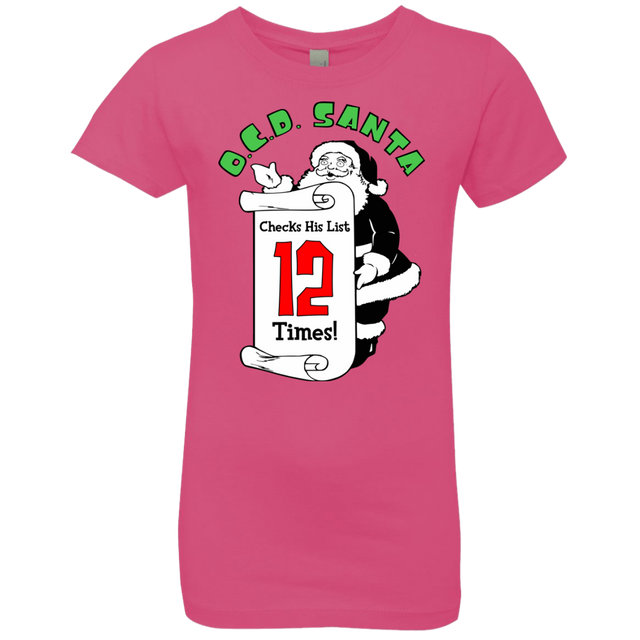 T-Shirts Hot Pink / YXS OCD Santa Girls Premium T-Shirt