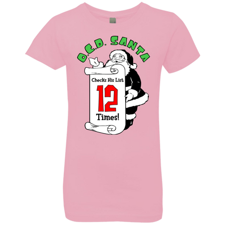 T-Shirts Light Pink / YXS OCD Santa Girls Premium T-Shirt