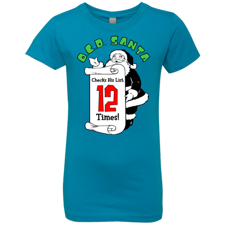 T-Shirts Turquoise / YXS OCD Santa Girls Premium T-Shirt