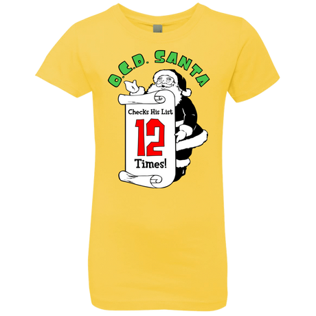 T-Shirts Vibrant Yellow / YXS OCD Santa Girls Premium T-Shirt