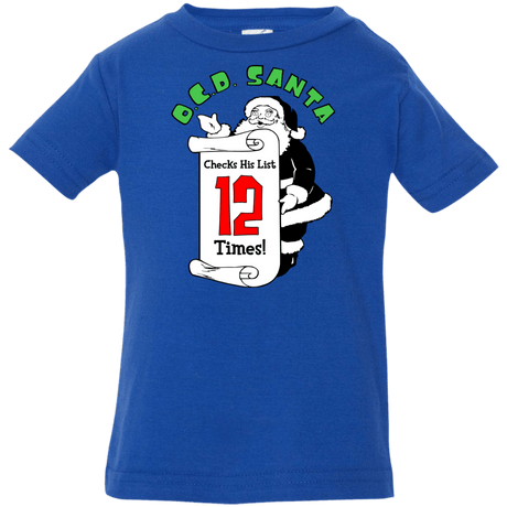 T-Shirts Royal / 6 Months OCD Santa Infant Premium T-Shirt