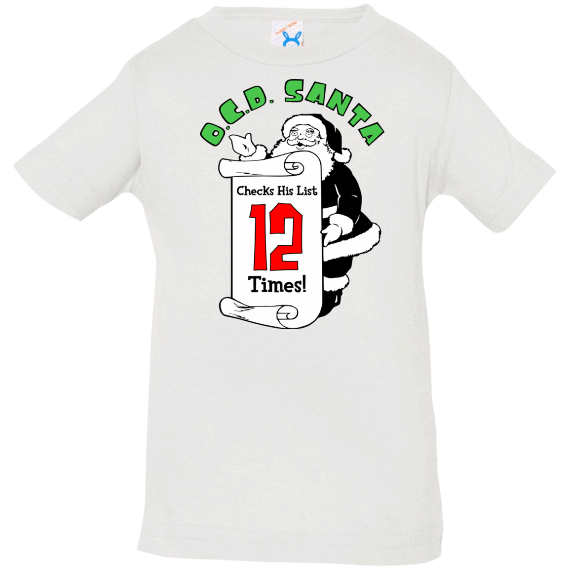 T-Shirts White / 6 Months OCD Santa Infant Premium T-Shirt