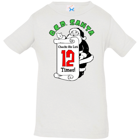 T-Shirts White / 6 Months OCD Santa Infant Premium T-Shirt