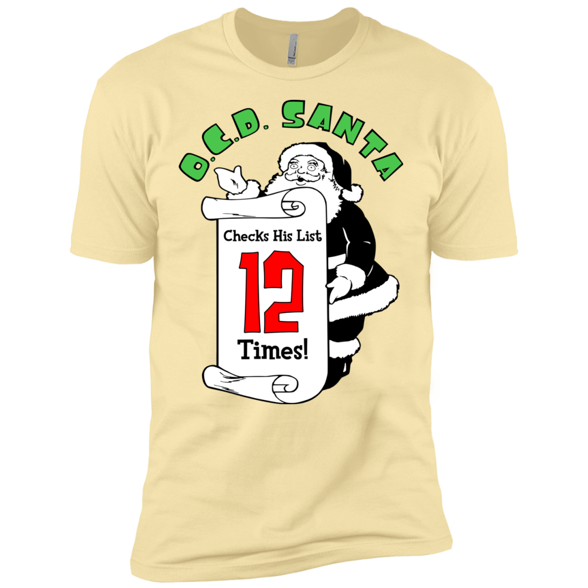 T-Shirts Banana Cream / X-Small OCD Santa Men's Premium T-Shirt