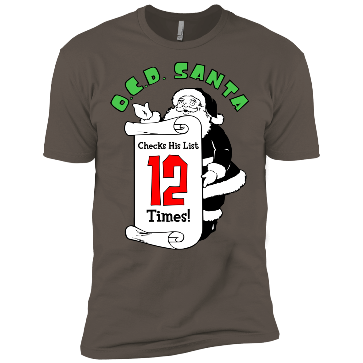 T-Shirts Warm Grey / X-Small OCD Santa Men's Premium T-Shirt