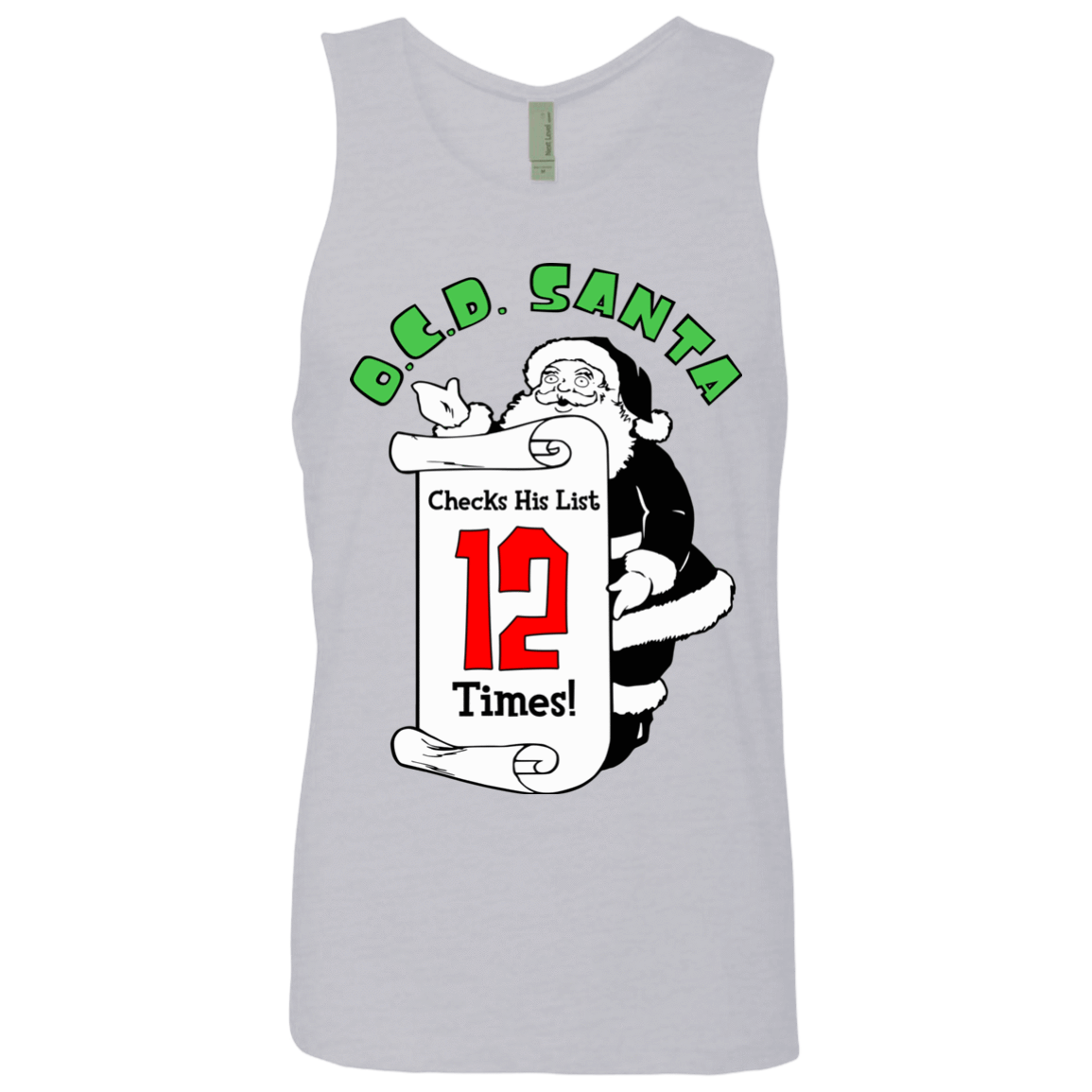 T-Shirts Heather Grey / Small OCD Santa Men's Premium Tank Top