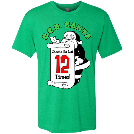 T-Shirts Envy / Small OCD Santa Men's Triblend T-Shirt