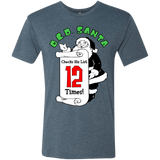 T-Shirts Indigo / Small OCD Santa Men's Triblend T-Shirt