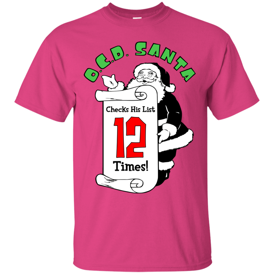 T-Shirts Heliconia / Small OCD Santa T-Shirt