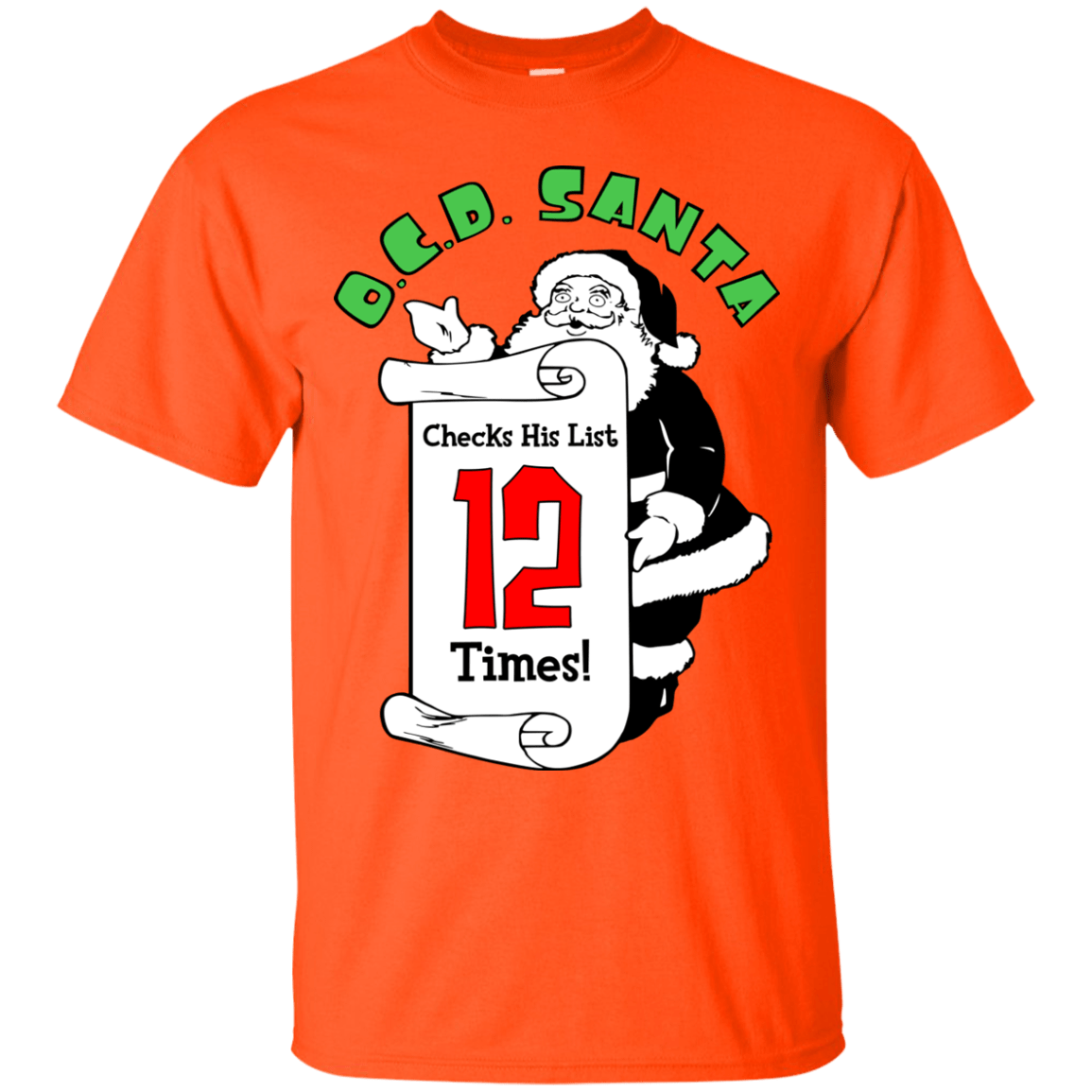 T-Shirts Orange / Small OCD Santa T-Shirt