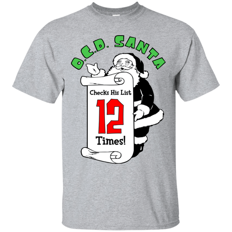 T-Shirts Sport Grey / Small OCD Santa T-Shirt