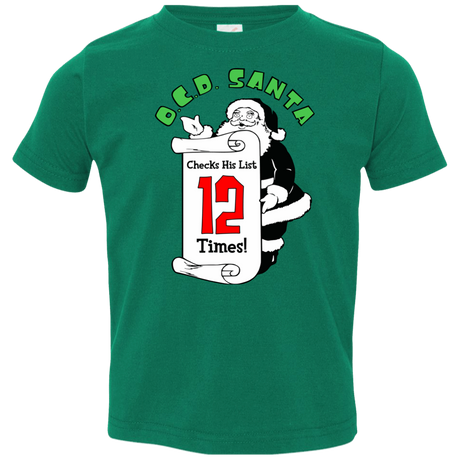 T-Shirts Kelly / 2T OCD Santa Toddler Premium T-Shirt