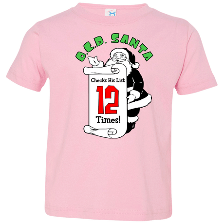 T-Shirts Pink / 2T OCD Santa Toddler Premium T-Shirt