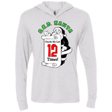 T-Shirts Heather White / X-Small OCD Santa Triblend Long Sleeve Hoodie Tee