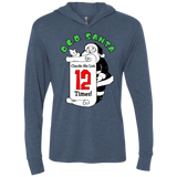 T-Shirts Indigo / X-Small OCD Santa Triblend Long Sleeve Hoodie Tee