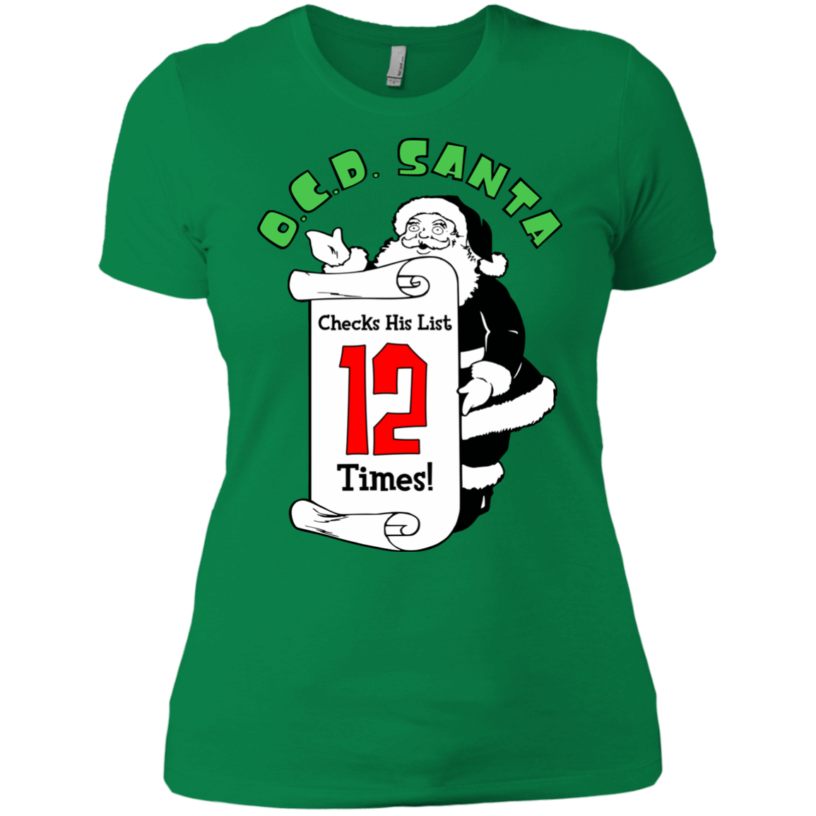 T-Shirts Kelly Green / X-Small OCD Santa Women's Premium T-Shirt