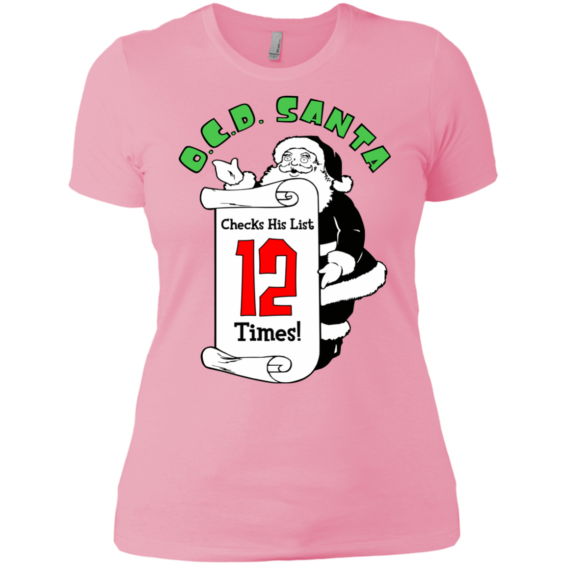 T-Shirts Light Pink / X-Small OCD Santa Women's Premium T-Shirt