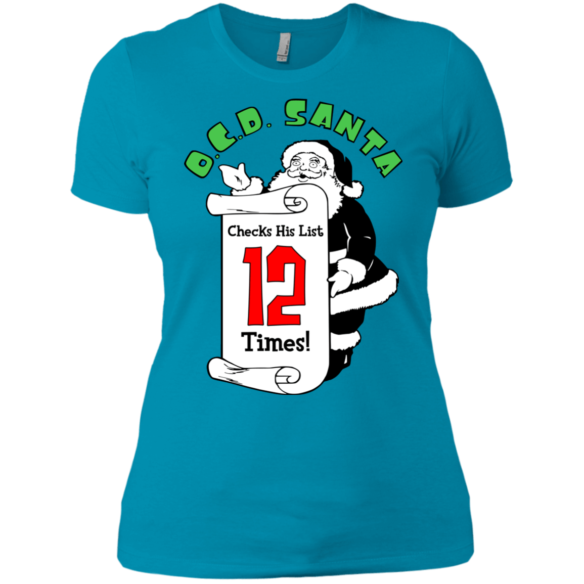 T-Shirts Turquoise / X-Small OCD Santa Women's Premium T-Shirt