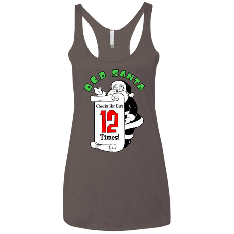 T-Shirts Macchiato / X-Small OCD Santa Women's Triblend Racerback Tank