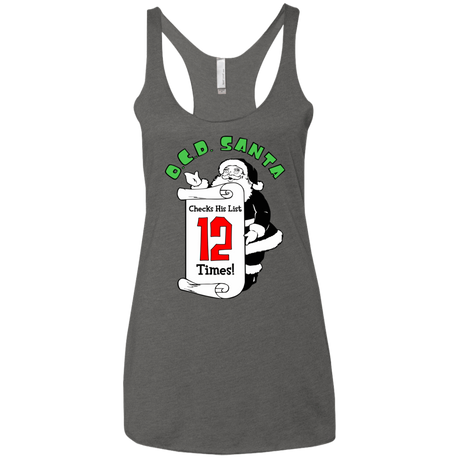 T-Shirts Premium Heather / X-Small OCD Santa Women's Triblend Racerback Tank
