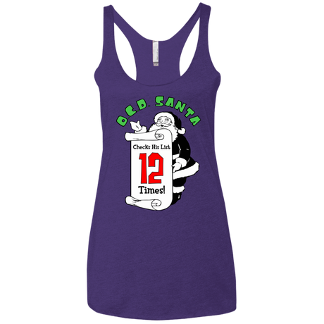 T-Shirts Purple Rush / X-Small OCD Santa Women's Triblend Racerback Tank