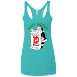T-Shirts Tahiti Blue / X-Small OCD Santa Women's Triblend Racerback Tank