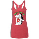 T-Shirts Vintage Red / X-Small OCD Santa Women's Triblend Racerback Tank