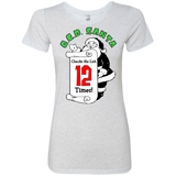 T-Shirts Heather White / Small OCD Santa Women's Triblend T-Shirt