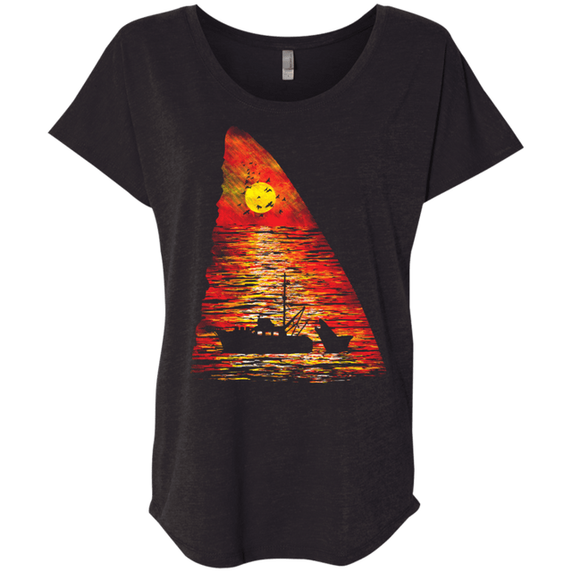 T-Shirts Vintage Black / X-Small Ocean Predator Triblend Dolman Sleeve