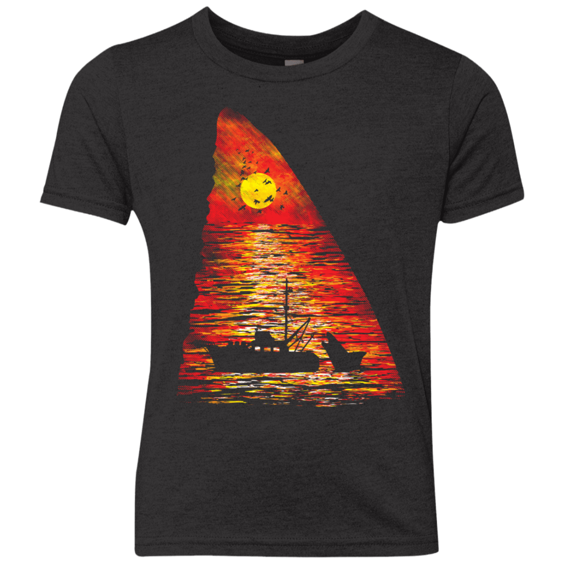 T-Shirts Vintage Black / YXS Ocean Predator Youth Triblend T-Shirt