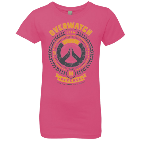 T-Shirts Hot Pink / YXS Offense Team Girls Premium T-Shirt