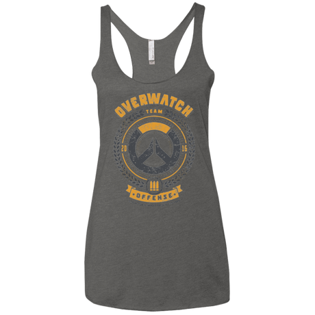 T-Shirts Premium Heather / X-Small Offense Team Women's Triblend Racerback Tank