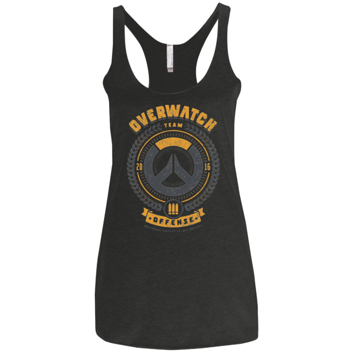 T-Shirts Vintage Black / X-Small Offense Team Women's Triblend Racerback Tank