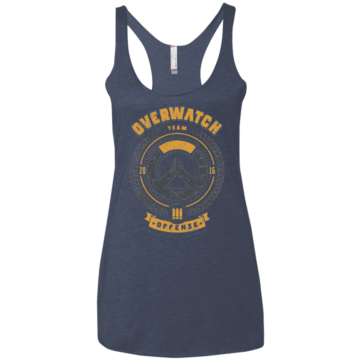 T-Shirts Vintage Navy / X-Small Offense Team Women's Triblend Racerback Tank