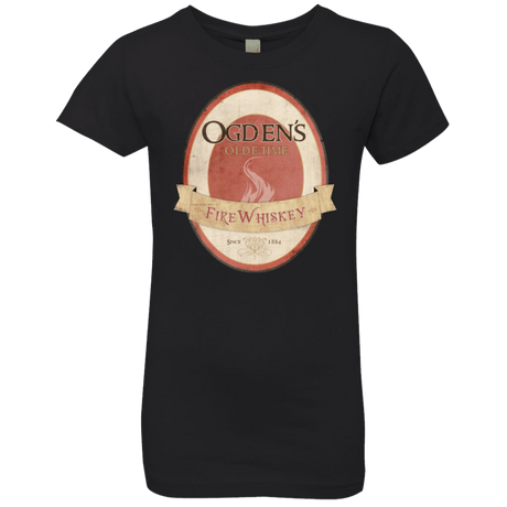 T-Shirts Black / YXS Ogdens Fire Whiskey Girls Premium T-Shirt