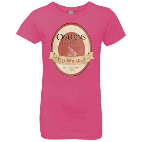 T-Shirts Hot Pink / YXS Ogdens Fire Whiskey Girls Premium T-Shirt
