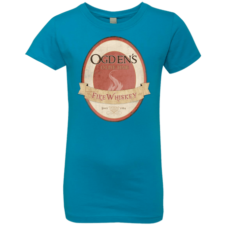 T-Shirts Turquoise / YXS Ogdens Fire Whiskey Girls Premium T-Shirt