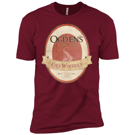 T-Shirts Cardinal / X-Small Ogdens Fire Whiskey Men's Premium T-Shirt