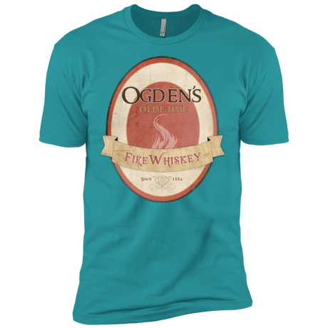T-Shirts Tahiti Blue / X-Small Ogdens Fire Whiskey Men's Premium T-Shirt
