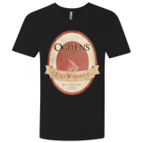 T-Shirts Black / X-Small Ogdens Fire Whiskey Men's Premium V-Neck