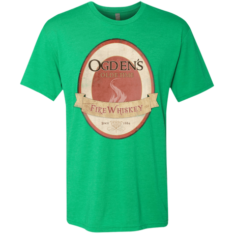 T-Shirts Envy / Small Ogdens Fire Whiskey Men's Triblend T-Shirt