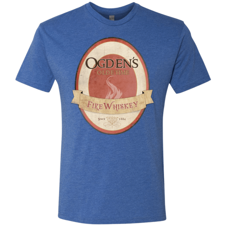 T-Shirts Vintage Royal / Small Ogdens Fire Whiskey Men's Triblend T-Shirt
