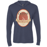 T-Shirts Vintage Navy / X-Small Ogdens Fire Whiskey Triblend Long Sleeve Hoodie Tee