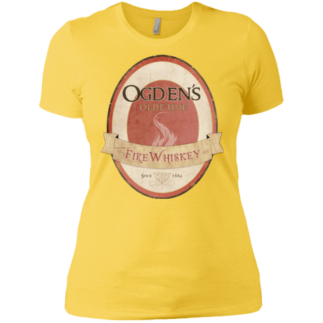 T-Shirts Vibrant Yellow / X-Small Ogdens Fire Whiskey Women's Premium T-Shirt