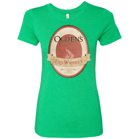 T-Shirts Envy / Small Ogdens Fire Whiskey Women's Triblend T-Shirt