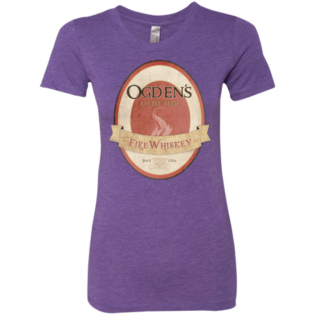 T-Shirts Purple Rush / Small Ogdens Fire Whiskey Women's Triblend T-Shirt