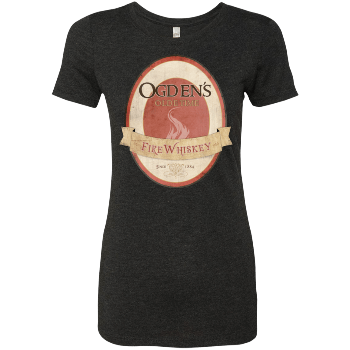 T-Shirts Vintage Black / Small Ogdens Fire Whiskey Women's Triblend T-Shirt